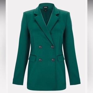 NWT Express Supersoft Double Knit Double Breasted Blazer